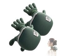 Massaggiatore per spalle,massaggiatore shiatsu per schiena e collo,massaggiatore per collo e spalle con funzione riscaldante,cuscino massaggiante elettrico per alleviare il dolore al collo(2 pezzi)