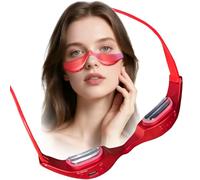 Massaggiatore per terapia a luce rossa sotto gli occhi, dispositivo per terapia con luce rossa con microcorrente, trattamento per occhiali sotto gli occhi, borse per gli occhi, occhiaie, gonfiore