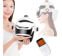 Massaggiatore per testa e cuoio capelluto con calore, impasto, compressione d'aria, casco elettrico per massaggio occhi e collo, per alleviare lo stress, alleviare il mal di testa, sonno profondo