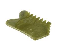 Massaggiatore per Testa Pettine in Jade Xiuyan Verde per Mani e Viso | Strumento Domestico, Aiuta a Rilassare Corpo e Mente, Ridurre Fatica, Massaggio su Parti