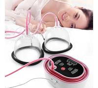 Massaggiatore Petto Seno Elettrico, Reggiseno Massaggiatore Enhancer Seno con 2 Copri Tazza, Quattro modalità di Modellatura, Avvolgimento di Ampia Area a 360 Gradi, per Crescita del Seno