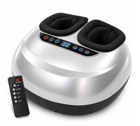 Massaggiatore Piedi Con Compressione D’Aria 360°,Calore E Telecomando white | Compressione Ad Aria 360°, Massaggio Profondo, 5 Modalità, 5 Intensità, Calore, 6 Timer, Telecomando, Fodere Lavabili