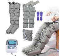 Massaggiatore Piedi E Gambe con 6 Airbag, Pressoterapia Linfodrenaggio per Braccia, Pressoterapia Gambes per Casa, Aiuta Ad Alleviare Il Dolore E Il Relax del Linfedema (Grey, Two Legs+Two Arms+Waist)