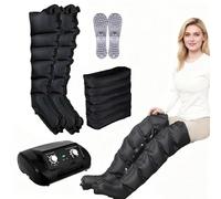 Massaggiatore Piedi E Gambe Pressoterapia Professionale Per Casa Pressoterapia Linfodrenaggio Gambe Pressoterapia a Casa Massaggiatore Elettrico Compressione Dell'aria (Black, 2 legs + waist)