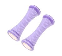 Massaggiatore Piedi Portatile a Rullo 2 Pezzi Tpr Pvc Porpora | Strumento per Massaggio dei Piedi, Rotolo Muscolare per Tallone, Tecniche Multiple di Rilassamento