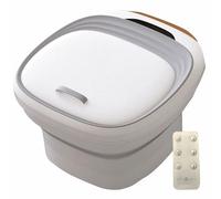 Massaggiatore Pieghevole For Pediluvio, Secchio For Pediluvio Con Rulli Massaggianti, Punti Di Massaggio For Digitopressione, Pietra Pomice (Color : White, Size : 15 * 13 * 4Inch Remote Control)