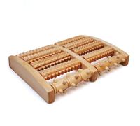 Massaggiatore Plantare in legno-Rulli Fascite-Rullo Massaggiatore Doppio per Piede-Massaggiatore piedi con pallina massaggio muscolare-Sollievo Dal Dolore agli Archi e Sollievo Dallo Stress ai Piedi