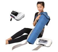 Massaggiatore Pneumatico Elettrico per Gambe e Braccia - Sistema di Compressione 6 Zone con Drenaggio Linfatico, Ideale per Circolazione e Recupero Muscolare (Blu)