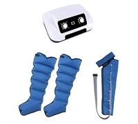 Massaggiatore Pneumatico per Gambe a Compressione - Fasce per Recupero e Circolazione Sanguigna, Pressoterapia con 6 Celle d'Aria, Drenaggio Linfatico, Timer Regolabile per Uso Domestico