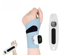 Massaggiatore Polso Per Tunnel Carpale, Massaggiatore Elettrico Per Polso, 10 Modalità, 29 Livelli Di Intensità, Tra Cui Martellamento, Massaggio, Attivazione E Allenamento (Blu)