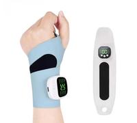 Massaggiatore Polso Per Tunnel Carpale, Massaggiatore Elettrico Per Polso, 8 Modalità di Massaggio e 29 Livelli Di Intensità,EMS - Massaggiatore per Polso,Wrap for Relief (Blue)