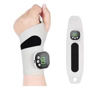 Massaggiatore Polso Per Tunnel Carpale, Massaggiatore Elettrico Per Polso, 8 Modalità di Massaggio e 29 Livelli Di Intensità,EMS - Massaggiatore per Polso,Wrap for Relief (White)