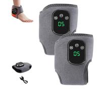 Massaggiatore portatile 3 in 1, massaggiatore 3 in 1, massaggiatore wireless per il rinnovo del piede, 3 modalità di vibrazione, 5 lasci di calore, fascia per caviglia riscaldata per tendinite