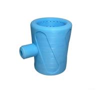 Massaggiatore portatile da uomo, leggero, design ergonomico, foro grosso, materiale resistente alla ruggine, installazione senza attrezzi, 7,6 x 6,5 x 8,2 cm, si adatta alla maggior parte dei tubi da