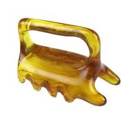 Massaggiatore portatile in resina - Riduzione dello stress per la riduzione della fascia, strumento per il massaggio della testa | Pettine per massaggio meridiano Minii portatile, pettine per cuoio ca