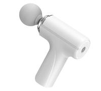 Massaggiatore portatile, Mini Massaggiatore Muscolare Elettrico Con Pistola Per Massaggio 6 Livelli Di Velocità Palmare Portatile Per Il Corpo Della Spalla Posteriore Del Collo(WHITE)
