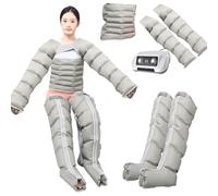 Massaggiatore portatile per gambe a compressione d'aria Widppsopt - Stivali da recupero a 6 camere per circolazione, sollievo dal dolore muscolare, pressoterapia, drenaggio linfatico