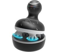 massaggiatore portatile per la testa impermeabile, senza fili e ricaricabile, massaggiatore elettrico per la testa con 4 teste massaggianti impastate per il relax, regali