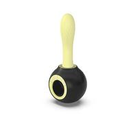 Massaggiatore portatile unisex, realizzato in silicone morbido e delicato sulla pelle, strumento for pressare i punti terapeutici del corpo, rilassamento muscolare, cura di tutto il corpo(Yellow)