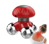 Massaggiatore portatile, vibratore elettrico a forma di fungo, mini massaggiatore portatile per schiena, collo, spalle, per donne, uomini, adulti, per rilassare mani e piedi, casa, ufficio, viaggi