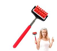 Massaggiatore posteriore telescopico, rullo posteriore telescopico,Bastone da massaggio portatile - Bastone per massaggio alla schiena, massaggiatore a rullo antigraffio regolabile per uomo donna, bas