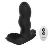 Massaggiatore Premium Loli prostatico nero anal vibrante 7x con telecomando