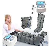 Massaggiatore pressoterapia gambe | Professionale stivali pressoterapia gambe | 6 cavità pressoterapia per casa massaggiatore piedi e gambe (2 gambe + addome)