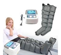 Massaggiatore Pressoterapia Gambe | Professionale Stivali Pressoterapia Gambe | 6 Cavità Pressoterapia per Casa Massaggiatore Piedi e Gambe (2 gambe)