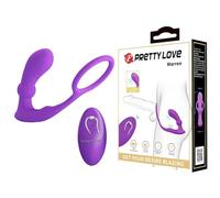 Vibratore Anale con Anello e Telecomando Warren