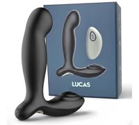 Massaggiatore prostatico nero Sh | 9 modelli di vibrazione | 120 minuti di utilizzo | Impermeabile | Giocattolo di massaggio maschile in silicone