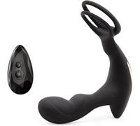Massaggiatore prostatico, vibratore, vibratore prostatico ricaricabile, altamente impermeabile, silenzioso, con telecomando wireless.