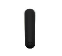 Massaggiatore ricaricabile per donne, 10 modalità, impermeabile | Design mini, compatto e portatile, materiale in silicone, alimentazione a batteria(All Black)