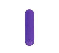 Massaggiatore ricaricabile per donne, 10 modalità, impermeabile | Design mini, compatto e portatile, materiale in silicone, alimentazione a batteria(All Purple)