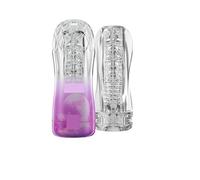 Massaggiatore rilassante maschile portatile con 6 texture, realizzato in silicone delicato sulla pelle, aiuta a migliorare l'allenamento di resistenza e a rilassare la tensione muscolare(Size 5)