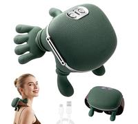 Massaggiatore Riscaldato Bionico, Massaggiatore per collo 4D senza fili, 3 livelli di massaggio e 2 livelli di temperatura, massaggiatore per collo con calore, regali per famiglia e amici