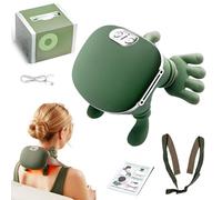 Massaggiatore Riscaldato Bionico,Massaggio Elettrico a Impastamento 4D per Tessuti Profondi,Massaggiatore Shiatsu Portatile Wireless per Collo e Schiena per Casa,Ufficio,Viaggi,Macchina