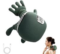 Massaggiatore Riscaldato, Massaggiatori cervicali e da collo,massaggiatore Shiatsu portatile wireless per collo e schiena, 3D Con 3 Livelli Di Massaggio E 2 Livelli Di Temperatura.
