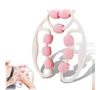 Massaggiatore, rullo massaggiante gambe, rullo massaggiante con manico gamba, massaggiatore manuale anticellulite in ergonomico, per gambe glutei, braccia e addome, modellare il corpo con effetto