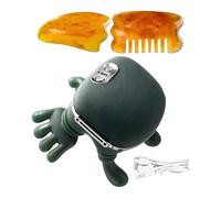 Massaggiatore Schiena E Collo Siaasoo, Massaggiatore Riscaldato Bionic, MassaggiatoreShiatsu Portatile, Collo Spalle Forma Di Mano, Include 2 Tavolette Gua Sha, Regali Adatti Ai Membri Della Famiglia