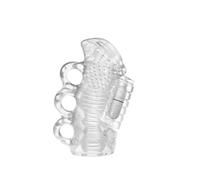 Massaggiatore sensoriale manuale for la salute degli uomini - Aiuta ad alleviare lo stress e supporta la pratica della consapevolezza, realizzato in silicone sicuro for la pelle(Transparent)