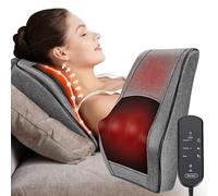 Massaggiatore Shiatsu per collo con calore, schiena e spalle, cuscino massaggiante per impastare i tessuti profondi per la parte bassa della schiena, spalle, regalo rilassante per moglie uomo