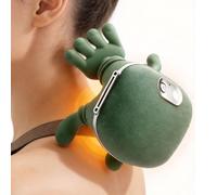 Massaggiatore Shiatsu per Collo e Schiena con Calore, Cuscino Massaggiante 4D Kneading, 3 Velocità per Sollievo Muscolare Profondo, Utilizzo a Mani Libere con Cinghie