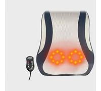 Massaggiatore Shiatsu per collo e schiena con funzione riscaldante | Cuscino cervicale elettrico con airbag per il supporto completo del corpo