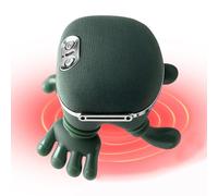 Massaggiatore Shiatsu Per Collo E Spalle, Con 2 Modalità Di Calore, Cuscini Massaggianti Per Cervicale E Trapezio Simulati A Mano Umana, Compatto E Leggero,Green