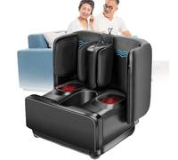 Massaggiatore Shiatsu per piedi con calore e impasto profondo, massaggiatore per gambe e piedi, per alleviare il dolore e la circolazione, con rullo per suola, 2 livelli di riscaldamento e 3 intensità