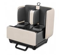 Massaggiatore Shiatsu piedi e polpaccio con calore, impasto, rotolamento, vibrazione, compressione dell'aria, telecomando, compatibile con app, coperture lavabili, 3 intensità, 2 modalità