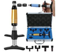 Massaggiatore Spinale, Kit di Regolazione Manuale della Colonna Vertebrale, 6 Livelli di Forza Regolabili (50-300 N), con 4 Testine di Massaggio, per Scoliosi, Colonna Toracica,Gold