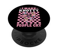 Massaggiatore Terapista Terapia Ragazza Mamma Faccio Piangere Le Persone Annodate PopSockets PopGrip Adesivo
