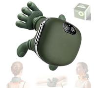Massaggiatore termico 4D per collo e spalle con calore, massaggiatore portatile wireless per collo, allevia il dolore muscolare, simula il massaggio profondo dei tessuti di mani umane, collo e schiena