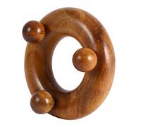 Massaggiatore tradizionale tailandese in legno Brrnoo, 5 stili di strumenti per massaggi con stick roller, per corpo testa mano piede viso, antistress, assistenza sanitaria(4)